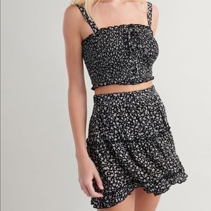 garage two-piece top and skirt set